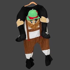 Morph Piggy Back Bavarian Man Halloween Costume OktoberFest One Size Lederhosen